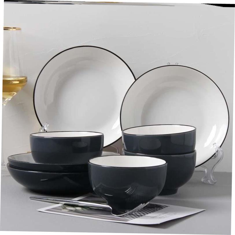 18-piece set of bowls and plates set of ceramic bowls 碗盘1