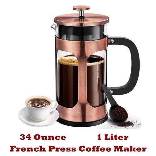 French Press Coffee Maker Pot Cold Brew Cafetera Teapot