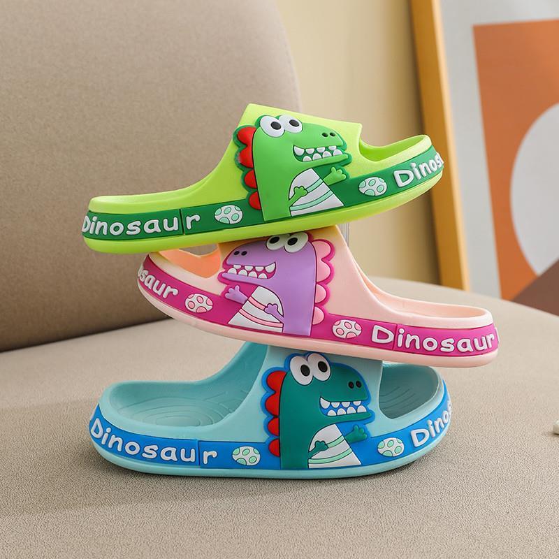 Cute Summer Kids Slippers Dinosaur Children Baby Home Slippe