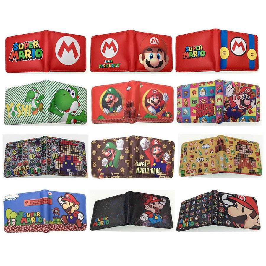 Super Mario Yoshi Luigi Anime Peripherals Wallet Cute Figure