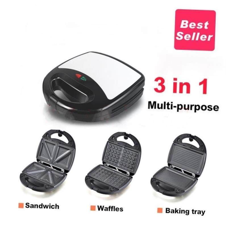 3 in 1 bread breakfast Machine Panino Toaster Sandwich Maker
