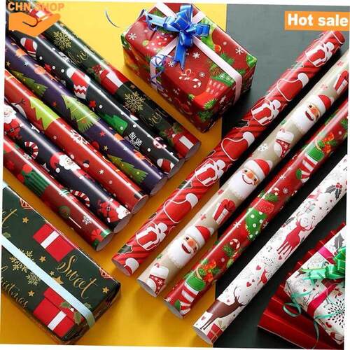 75*52cm Christmas wrapping paper large Gift paper wrapper