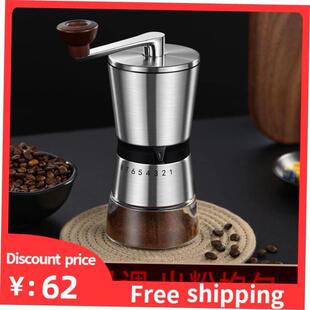 Manual Coffee grinder Stainless steel Burr milling咖啡磨豆机