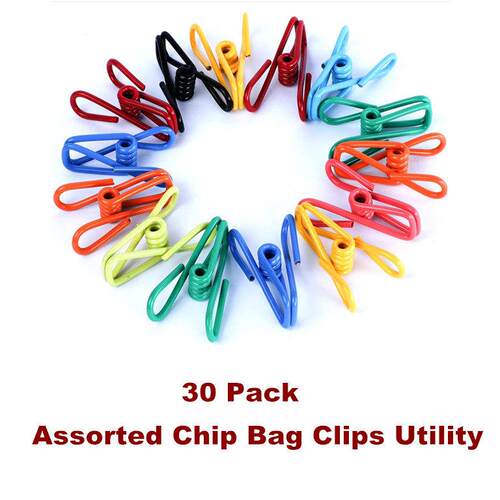 Assorted Chip Bag Clips Pin Paper Holder Clothesline