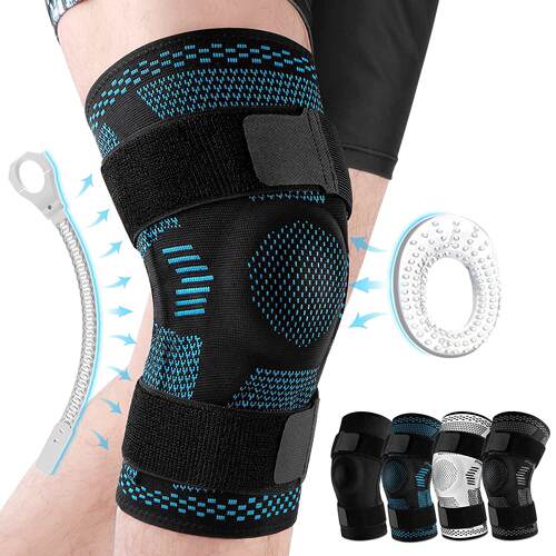 1pcs Knee Brace Support Compression Sleeve with Stabilizers