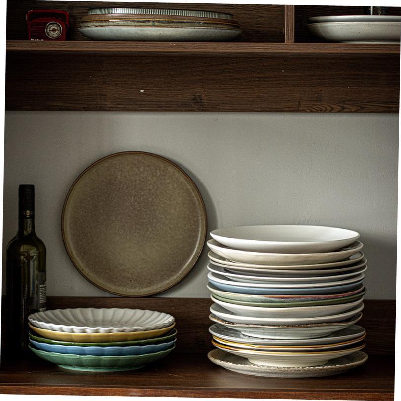 Japanese ceramic plates dish tray disc tableware set