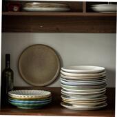 ceramic disc plates Japanese dish tray tableware set