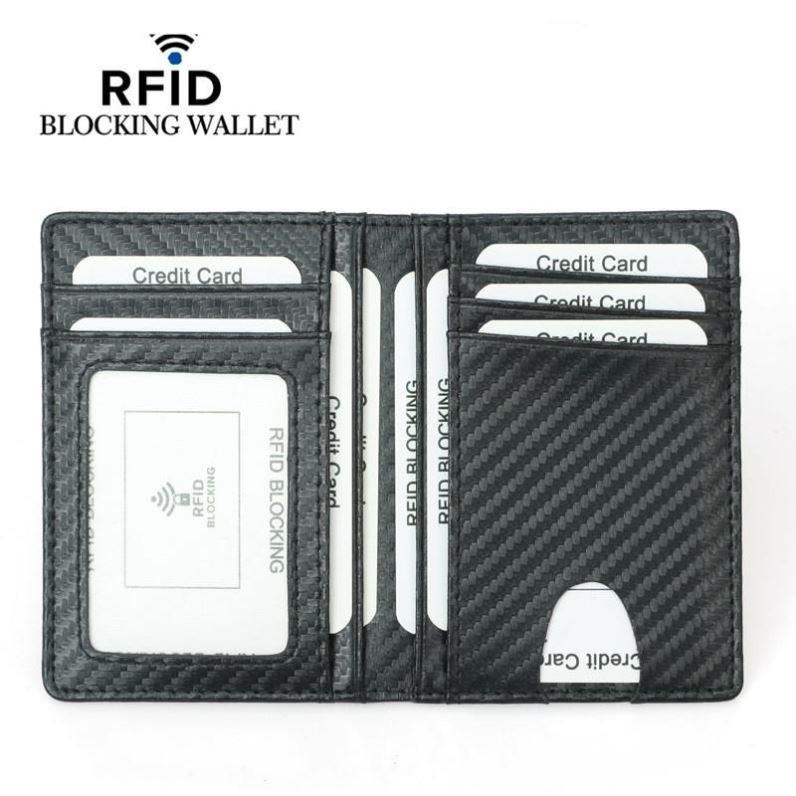 RFID carbon fiber pattern mens card bagRFID碳纤维纹男士卡包