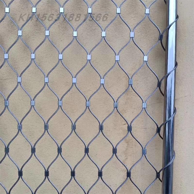 不防护栏网片锈绳网爬坠落防护网钢网钢丝网台防G阳攀网抛物