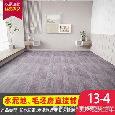 水泥地PVC地板革客厅耐磨PVC地板