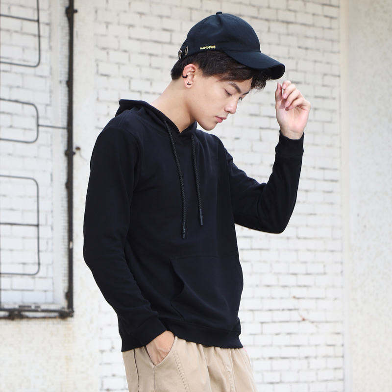 卫衣新款2021年秋季运动卫衣宽松刺绣情侣连帽卫衣男青少年外套女