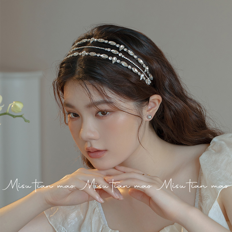 发箍女款高级感洋气时尚压发头箍重工水钻发卡2025新款轻奢风头饰
