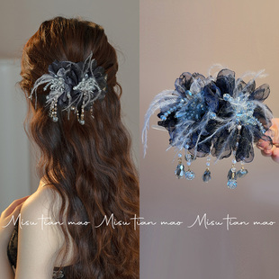 发夹女半扎发一字夹发饰2025新款高端发卡高级感轻奢风夹子头饰