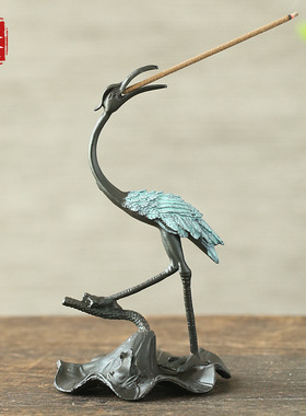 跨境仙鹤香香炉插香座线香插