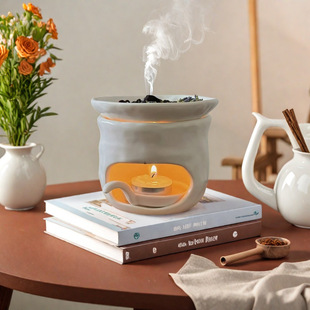 跨境陶瓷烘烤炉烤茶炉烤雪松炉香薰炉可干烧茶叶提香炉围炉煮茶器