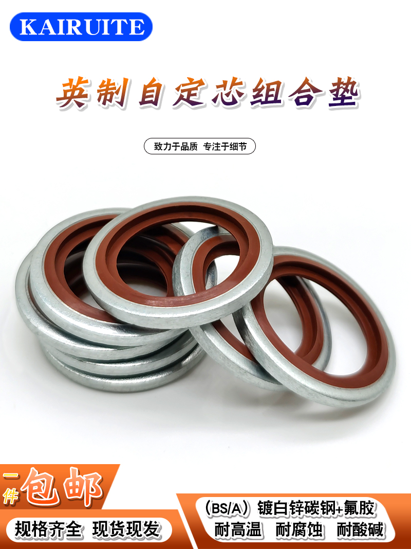 英制组合垫圈碳钢氟胶耐高温腐蚀