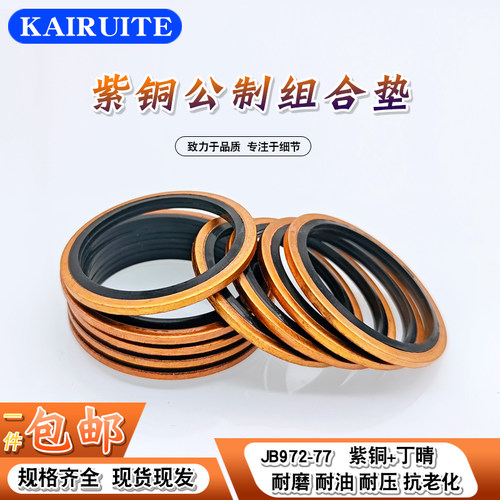 紫铜/丁晴垫圈耐磨耐油耐压