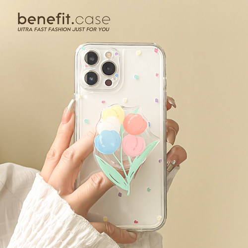 benefit简约少女心文艺手机壳