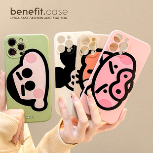 benefit趣味卡通搞怪动物17pro16适用于苹果15 12套11高级感xsmaxxr创意8plus硅 13手机壳iphone14promax新款