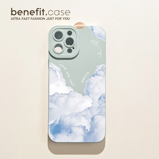 benefit向云端个性 12套11创意xsmax全包xr硅胶8p7p 小众17pro16适用iphone15手机壳苹果13iphone14promax新款