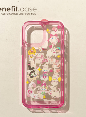 benefit创意可爱猫咪17pro16适用iphone15promax苹果13手机壳14promax新款12套11简约xsmax硬壳xr透明8p7防摔