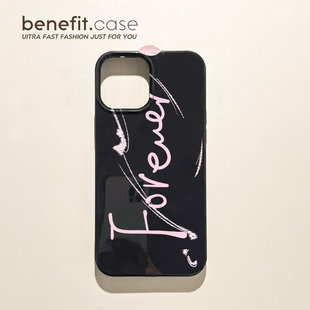 benefit简约英文永远17pro16适用于iphone15promax苹果15PRO手机壳13新款 14套12创意11软壳xsmax硅胶xr防摔8