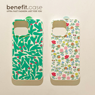 benefit日韩ins彩色小碎花17适用于iphone16promax苹果15PRO手机壳13新款 14套12创意11软壳xsmax硅胶xr防摔8