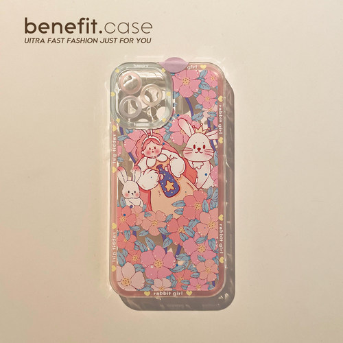 benefit硅胶苹果手机壳简约