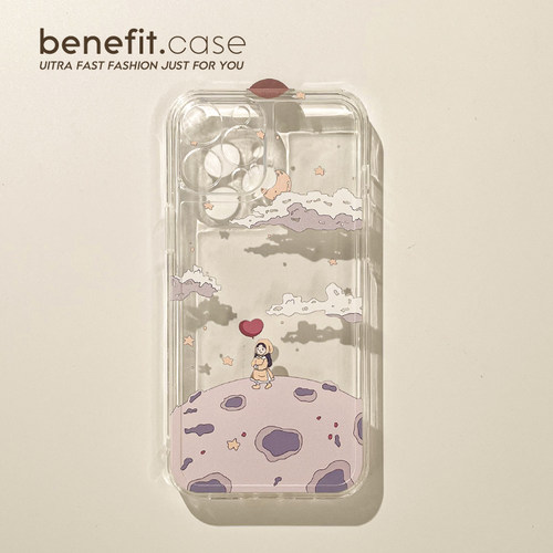 星球女孩创意卡通可爱ins手机壳