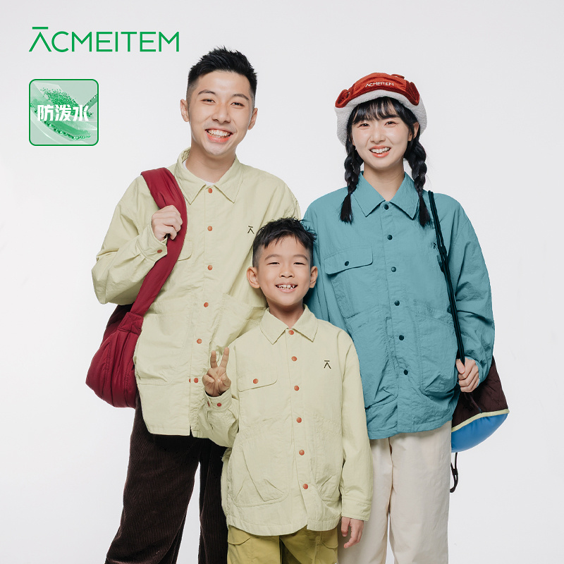 ACMEITEM爱棵米 户外秋冬保暖防泼水衬衫夹棉外套宽松上衣男女