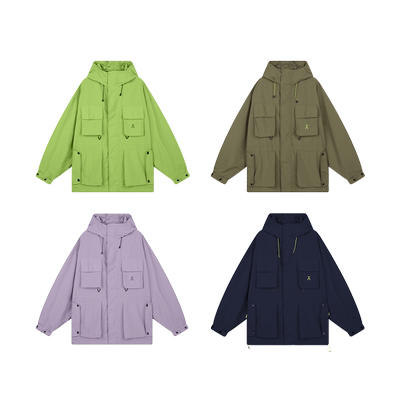 爱棵米户外休闲夹克外套连帽