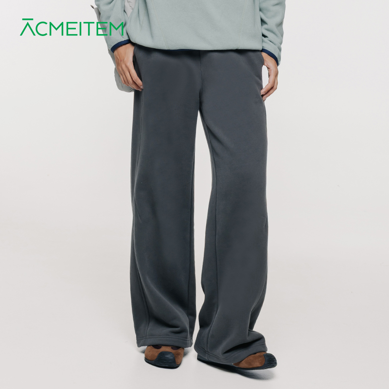 ACMEITEM爱棵米 秋冬亲子针织直筒长裤休闲保暖加绒宽松卫裤女