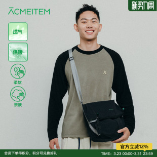 T恤男女 保暖磨毛拼色长袖 ACMEITEM爱棵米 亲子抓绒衣针织衫