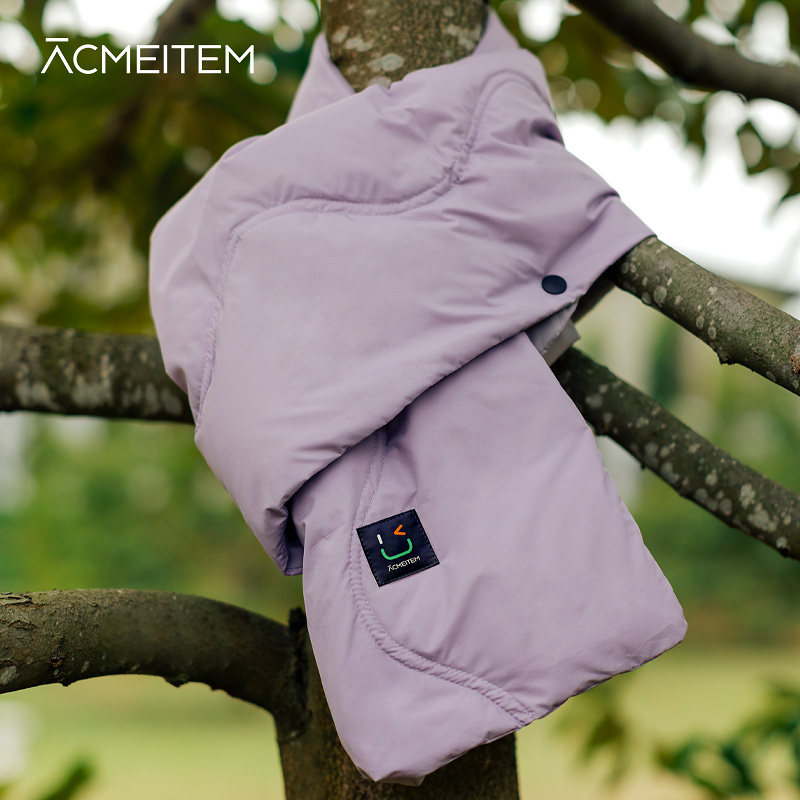 ACMEITEM爱棵米 冬季新款羽绒围脖90绒保暖蓬松围巾男女同款