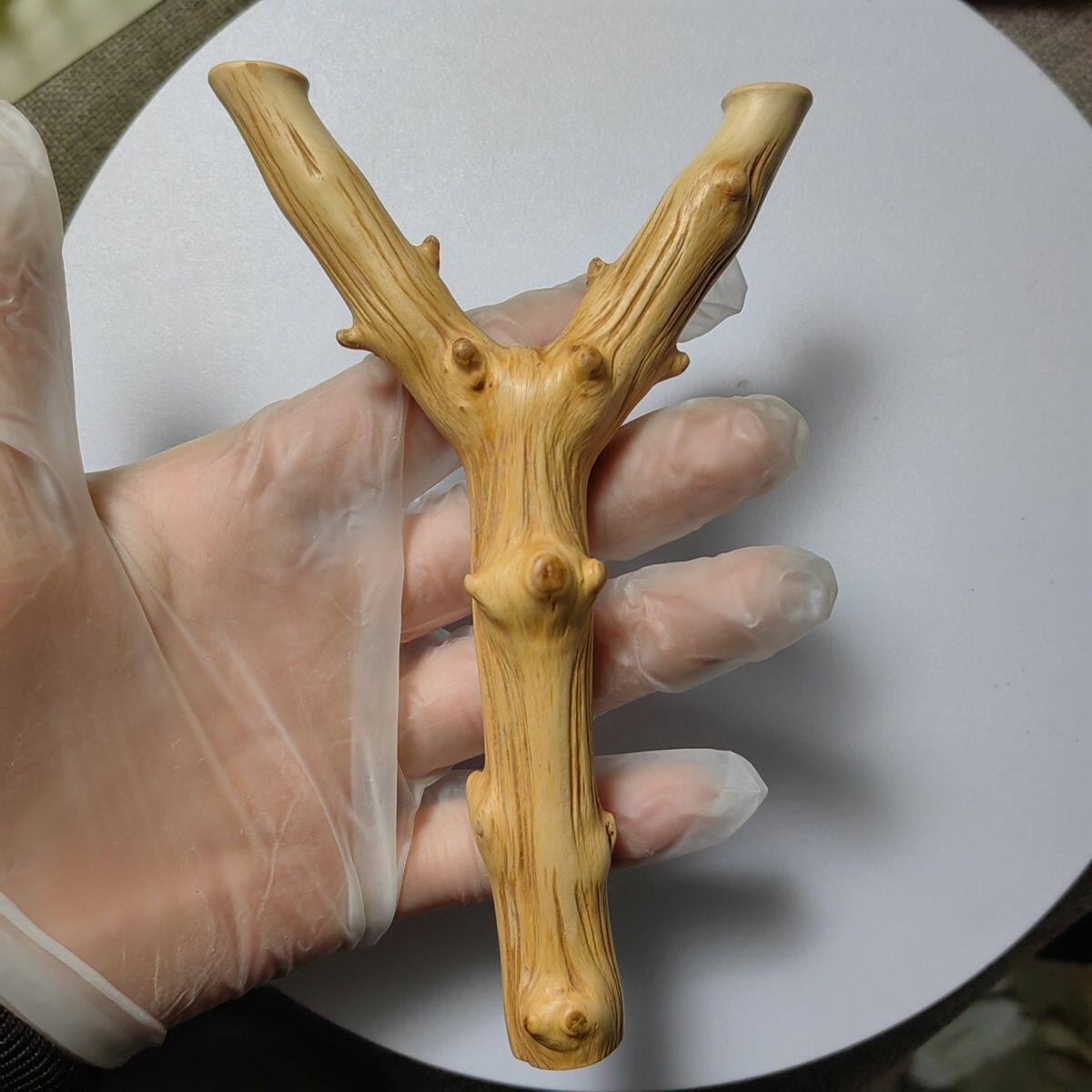云南对节木原叉弹弓纯手工制作扁皮筋专用传统怀旧玩具户外竞技