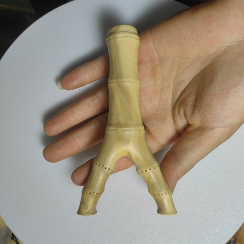 小叶黄杨原叉弹弓竹节造型手工雕刻纯手工制作怀旧玩具