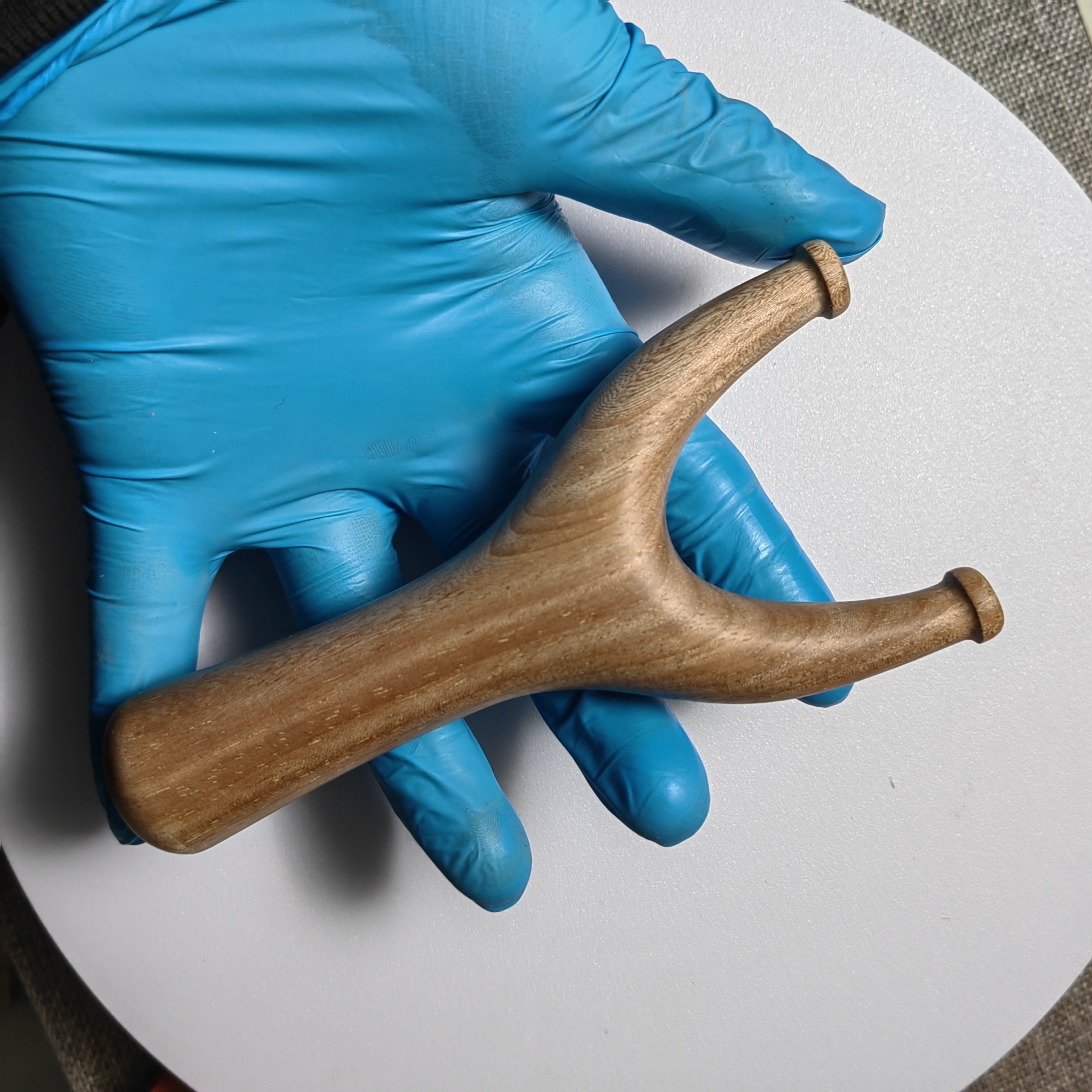 桃花心木弹弓纯手工制作飞虎直把传统怀旧玩具户外竞技运动