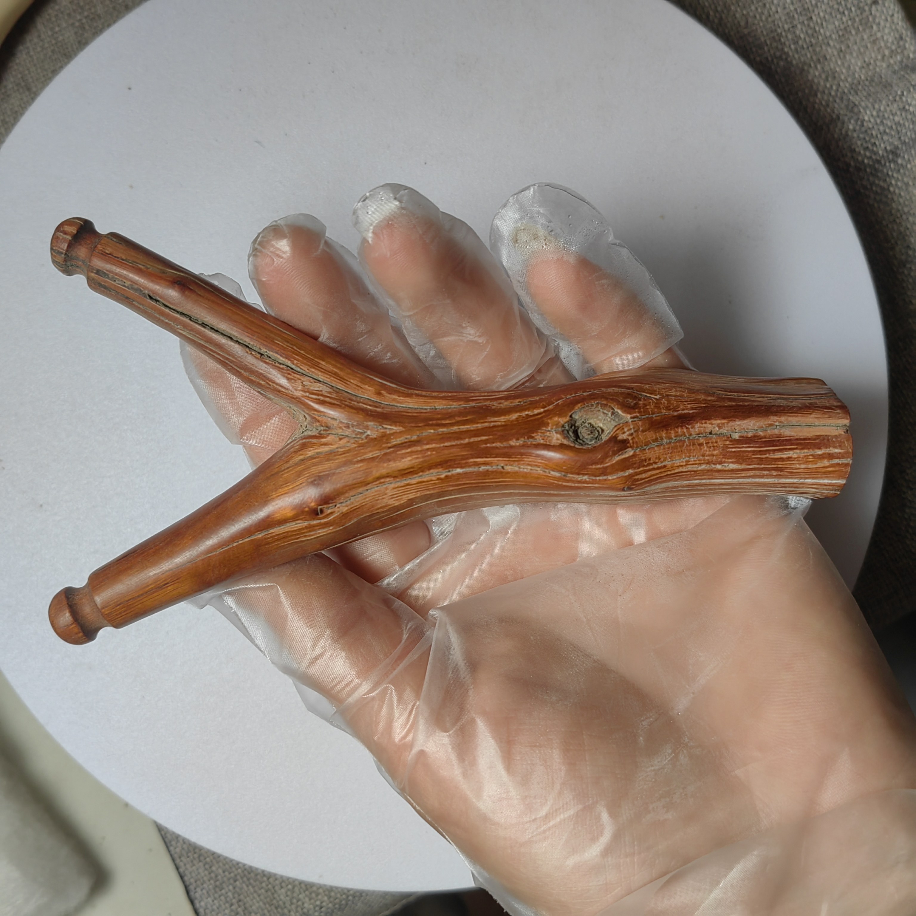 火琉璃原叉弹弓纯手工制作传统怀旧玩具户外长150宽82撑头11mm