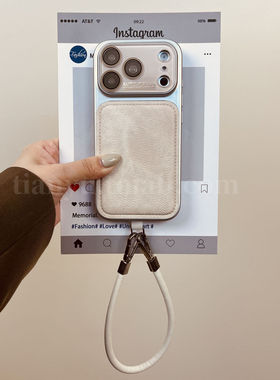 恬妤 复古简约白色牛仔纹适用于iphone17proamx手机壳苹果16自带镜头膜15pro全包17挂绳16pro高级感14时髦15