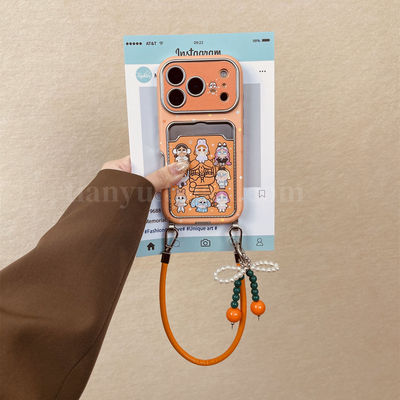 iphone系列可爱哭娃卡包手机壳