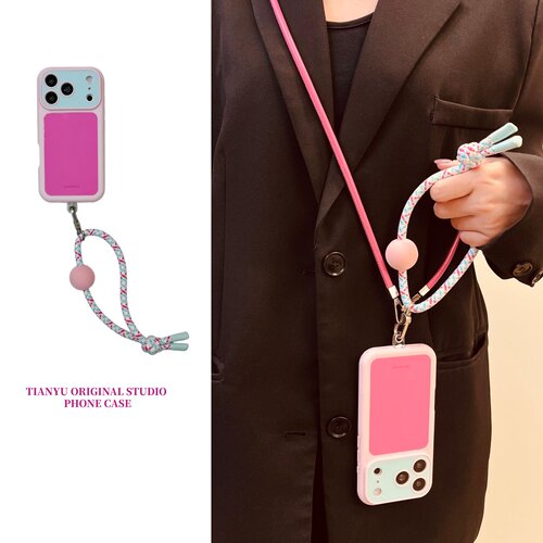 iphone系列简约马卡龙撞色手机壳
