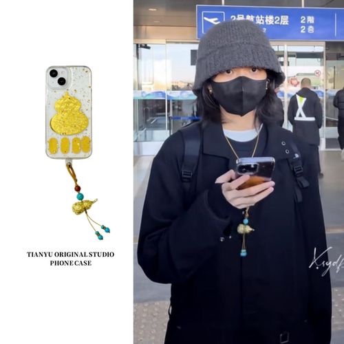 iphone系列硅胶新年金葫芦手机壳