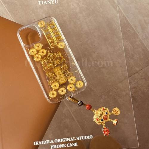 iphone系列新年金币醒狮手机壳