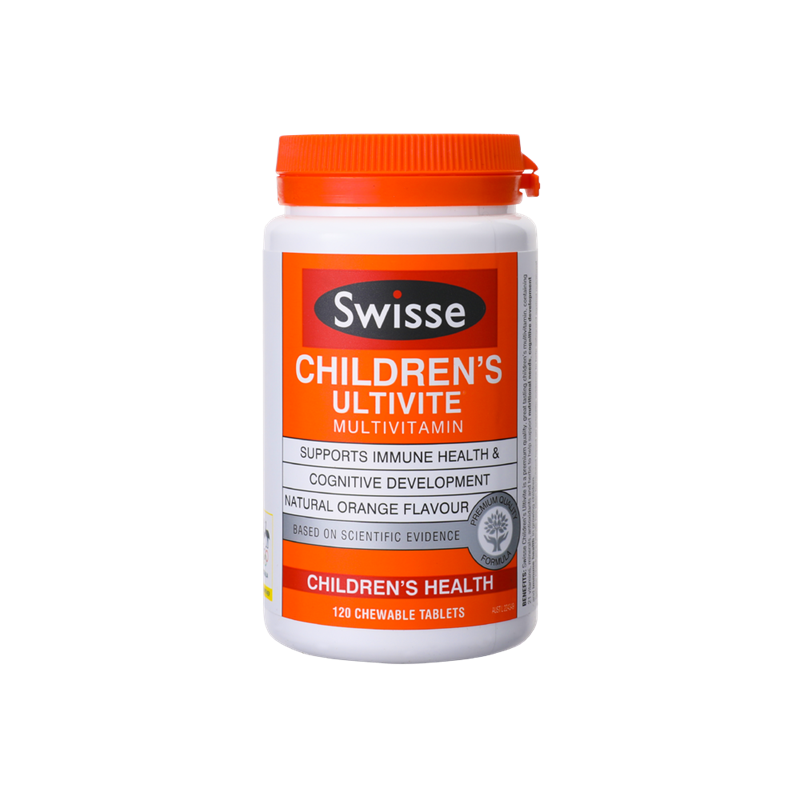 澳洲Swisse斯维诗儿童复合维生素提高免疫力d3钙b族维生素c非软糖