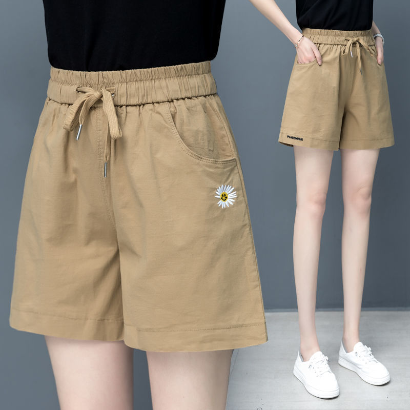 3纯棉短裤女2020新款夏季薄款宽松高腰显瘦女裤夏天宽松运动短裤女