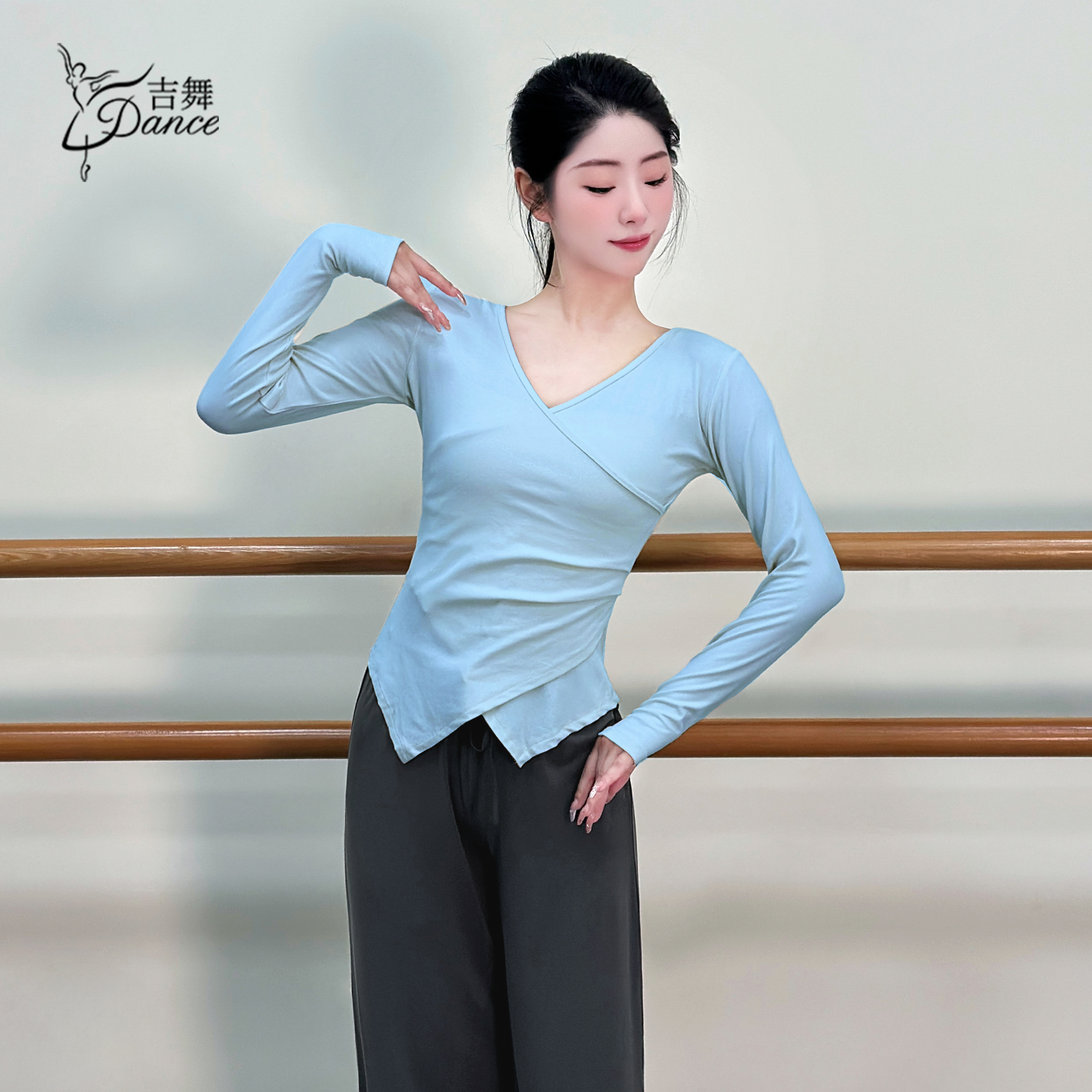 吉舞舞蹈服上衣气质显瘦
