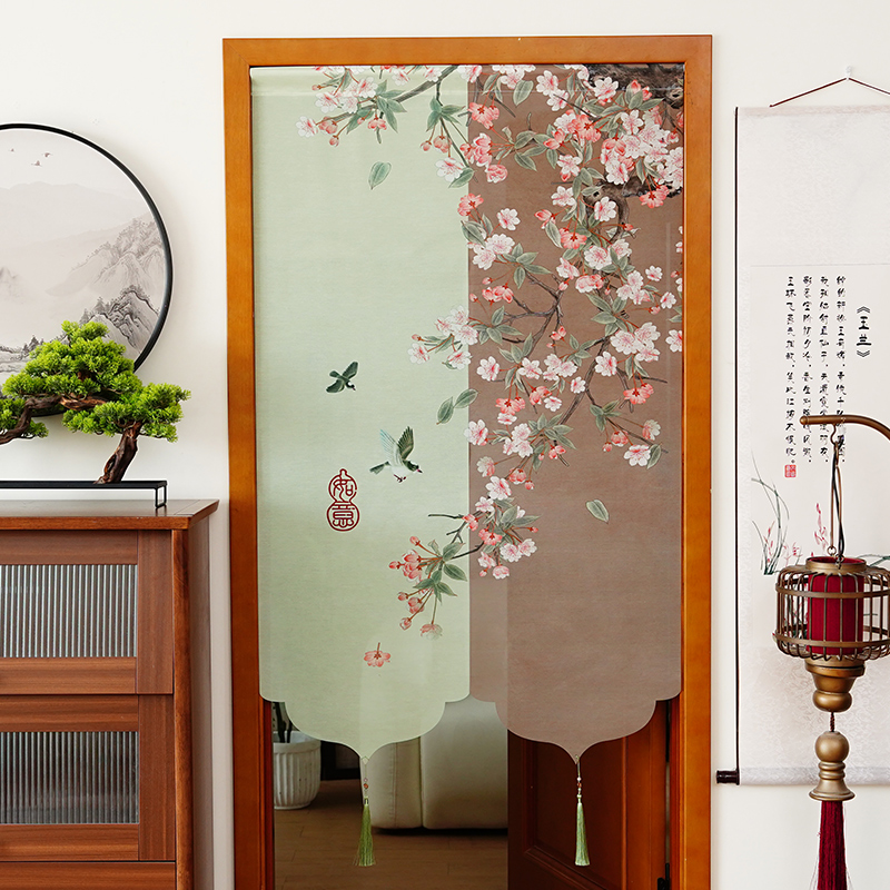 新中式卧室客厅家用门帘