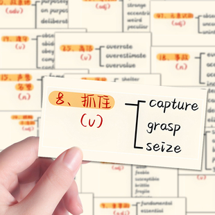 160张英语同义替换词贴纸单词词汇合集装饰手机壳iPad贴画防水