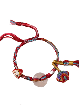 儒公子端午节五彩绳红手链