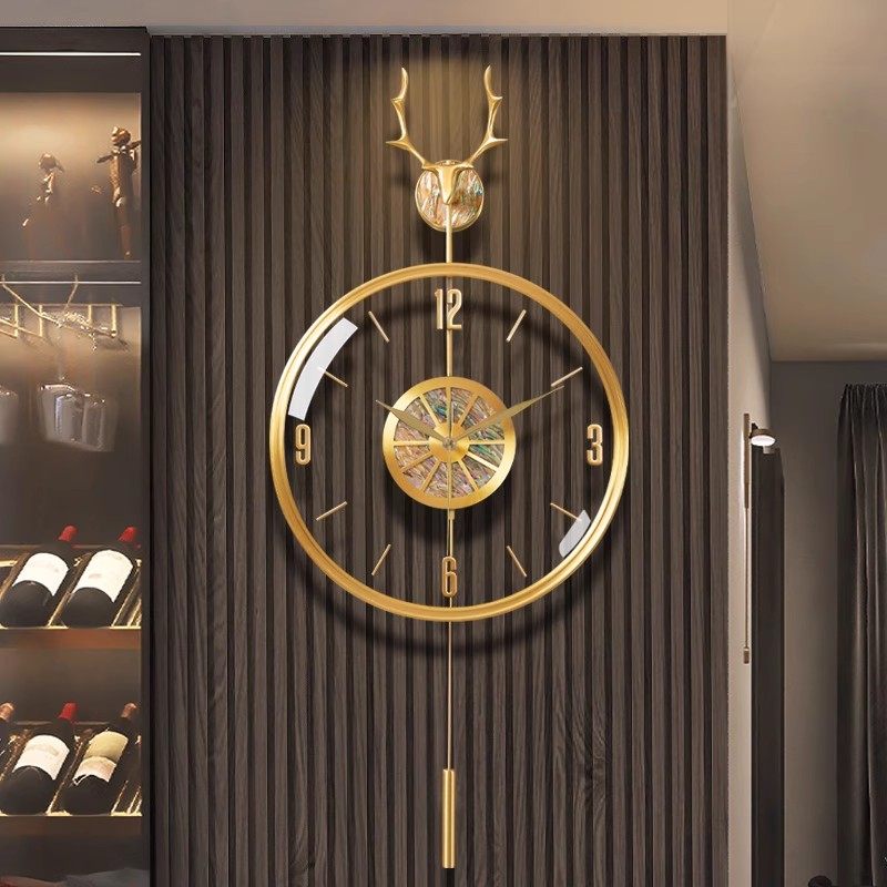 2026新款现代轻奢挂钟客厅创意挂表高端大气挂墙时钟餐厅家用钟表,家居饰品,挂钟,淘宝优惠券,粉丝福利购,淘宝优惠卷